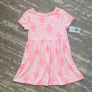 Cat & Jack Light Pink Floral Dress